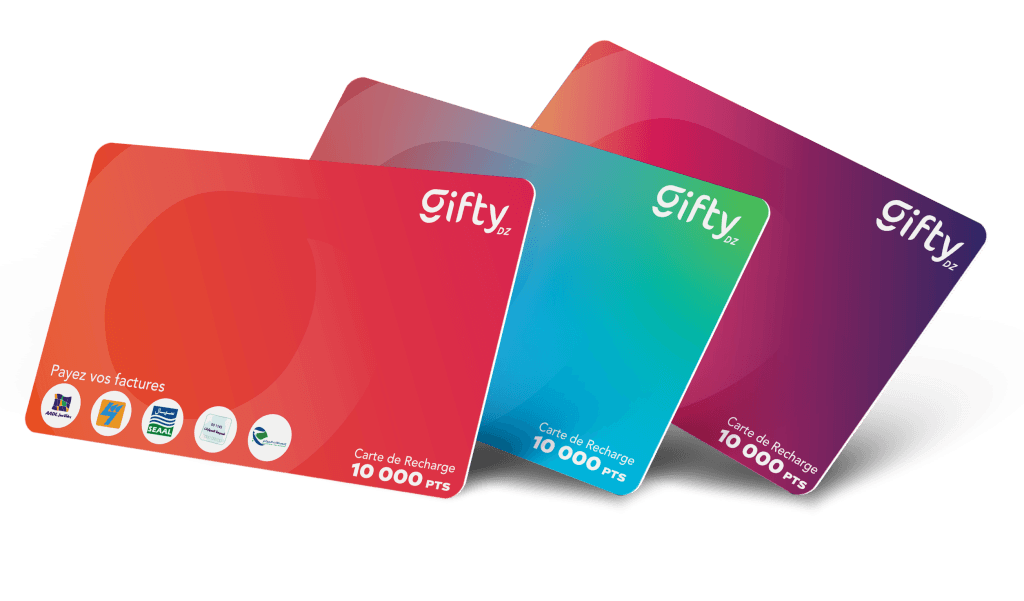 Les cartes de recharge GIFTY