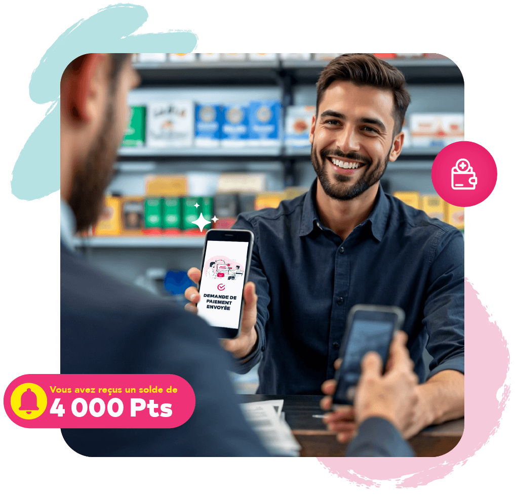 Paiement par scan chez un point de vente GIFTY
